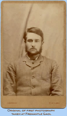 1st Prisoner photograph taken at Fremantle Goal